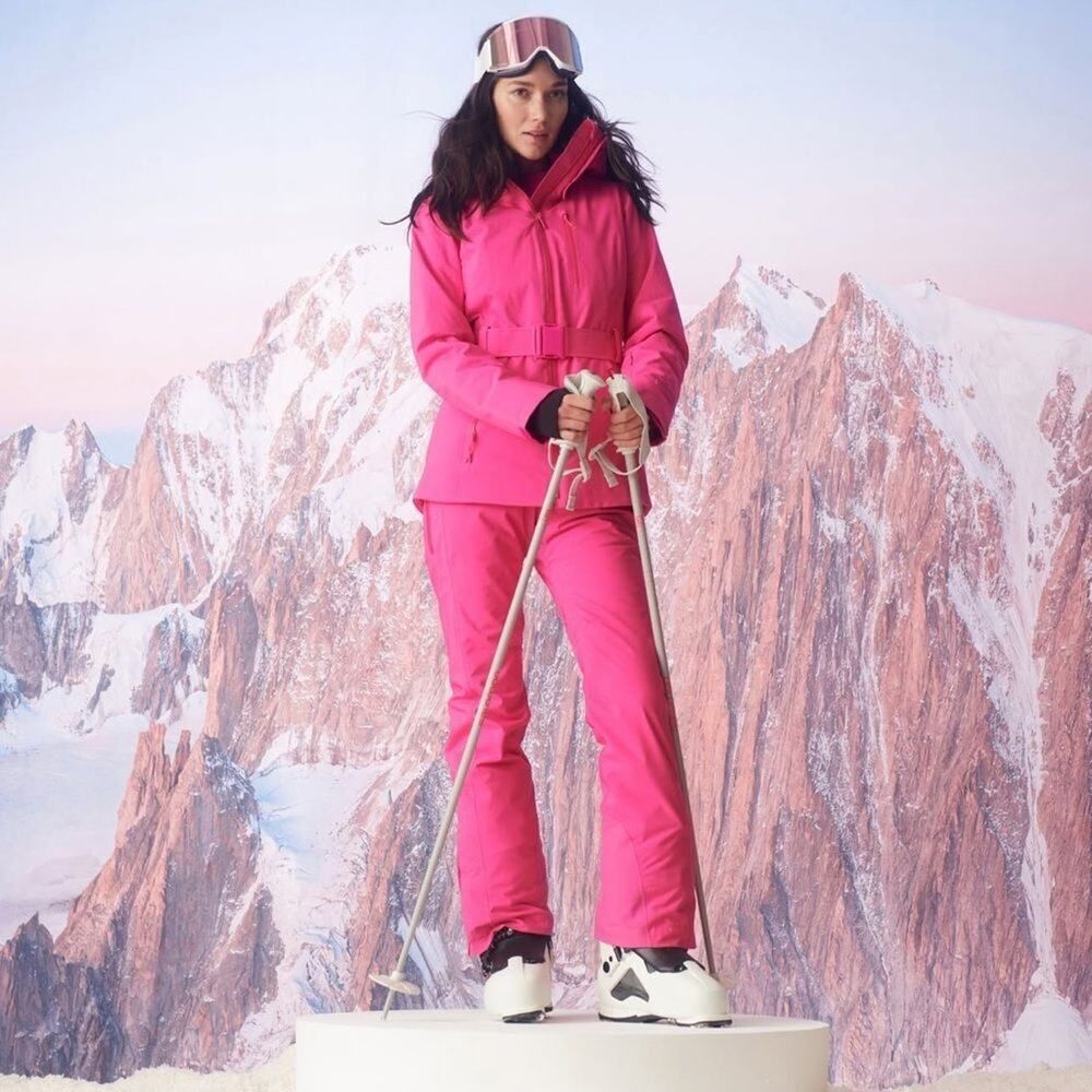 Halfdays Alessandra Insulated Ski Pants in Alpenglow Pink
